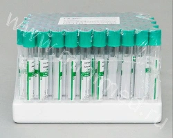 MiniMed vacuum tube with lithium heparin, 3 ml, 13×75 mm, green, glass, pack.100 pcs.