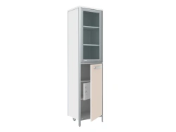 Medical cabinet single-leaf with safe SHM-3 from the set of furniture for clinical diagnostic laboratories according to TU 9452-