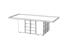 Table for robotics competition of "Edelwood" trade mark