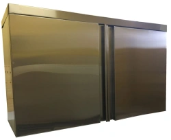 Hinged cupboard/shelf