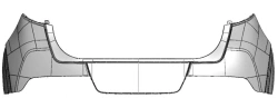 Rear upper bumper (bumper cover) SK3 86611-K0000