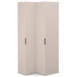 "SOHO" FHB-02.DS, Cabinet corner. 400/608, faceted. (corner +1dv.FCG, ch.608) (beige) from the set of modular furniture "SOHO"