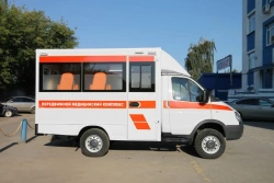 "Mobile medical complex", type 2243G, modification 224395, category N1, N1G with diesel engine on the basis of GAZ 33 chassis.