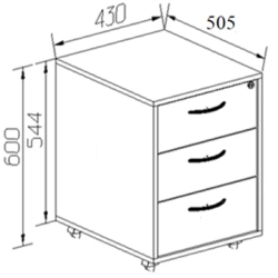 Storage cabinet for industrial premises