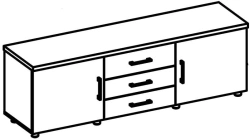 Desk extension working 11 700 Series "STEEL"
