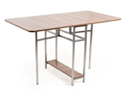 Book-end table on metal frame of "Edelwood" trade mark