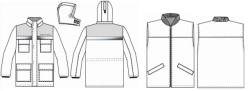 Men's jacket for protection against low temperatures