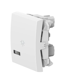 CADUCEUS ALING MODE Flush-mounted push-button switch with light with OFF indication, 10AX, 250V~, 2M, white, art. 6590I