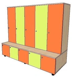 Wardrobe (1-5) sectional with shoe cabinet FN.MDU.01.03.00.00.00.00.00.
