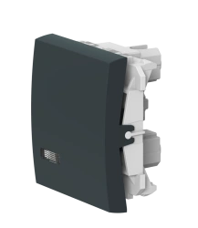 CADUCEUS ALING MODE Flush-mounted single-key cross-over switch with OFF indication 10AX, 250V~, 2M, anthracite