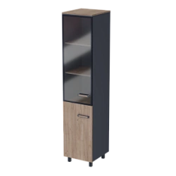 Narrow combination filing cabinet PREGO