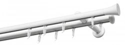 Round metal curtain rod