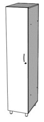 Clothes wardrobe (cubicle)