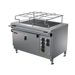Marine four-burner electric cooker with griddle cabinet PSE-0,48Sh