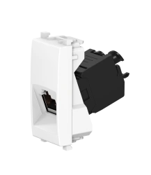 CADUCEUS ALING Experience flush-mounted computer socket Keystone RJ45 8P8C cat.5e FTP, 1M, white, art. 74222.0