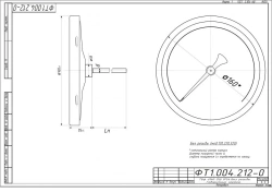 Bimetallic thermometer TBf-220 IP54 160 USH