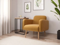 Wilber LD.306010.000 Armchair (Mustard, fabric UNI IDEA 1028 )