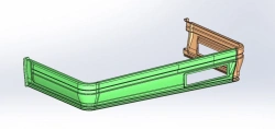 5299-351-5107330 SB Rear catwalk trim, left side
