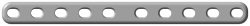 Straight plate (mini) (4...10 holes, length 36...84mm)