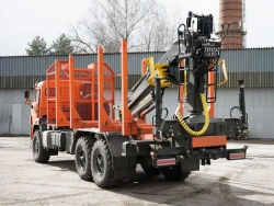 Special truck with hydraulic loading crane of KMA type on the basis of KAMAZ 5350 and its modifications 51S0