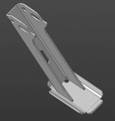Rear support leg