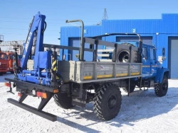 Flatbed platform, type 12N2G, modification 37121F with CMU produced by "UZPM" Ltd. of ANT 1.8-2,ANT 2.5-2,ANT 4.4-1,ANT 5-2,ANT