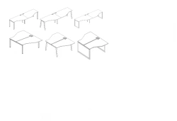 Workstation worktop ergonomic Techno. A4 series furniture set
