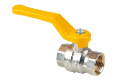 Gas ball valve nickel-plated Dist, series "Expert" DN20 3/4" BP-BP, H212Ps