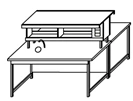 Laboratory island table for chemical research SFO-1