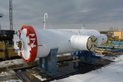 Filter-mud collector horizontal FGG-500-4,0-O-Pr-S-U1 (assign. pipes 530×8), black. FGG-O-500-4,0-4,0-C 01.00.000