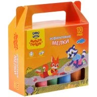 Coloured crayons for asphalt Multi-Pulti, 10pcs, 5 colours, round cardboard box