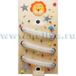 Tactile panel with ball rolling tubes "Nellia"