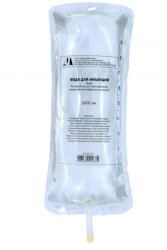 Water for injection, 1000 ml.