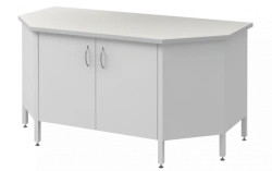 Low laboratory end table with cabinet Mod.-1500 SLTTLg n