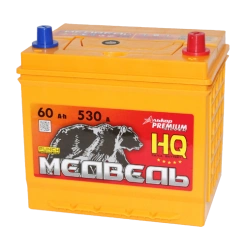 Lead battery for starting piston engines 6ST-60VLA Asia 65D23 "Bear"