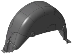 Right rear fender shield 9680450280