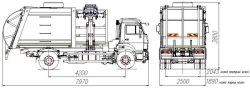 Side-loading rubbish truck model MK-4554-02