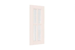 Mocha LD.274760.000 Front panel for 722 mm kitchen cupboard with glass (Kashmir)