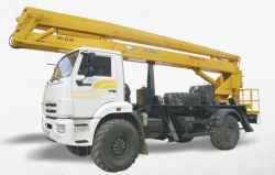 Aerial lift model VS-22.06 on chassis KAMAZ-43118