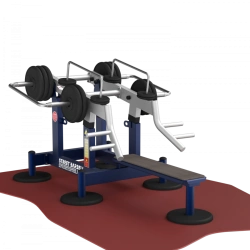 MV 7.64 GTO Outdoor weight-training machine for developing shoulder girdle muscles from a lying position with variable load