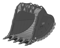 Heavy duty rock bucket RD-270-12m3-GET(DA)