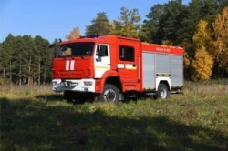 Fire tanker truck ??-4,0-?, type 58812K43265, modification 58812T, on chassis KAMAZ-43265-D5.