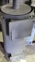 Heating unit of long (layer) combustion