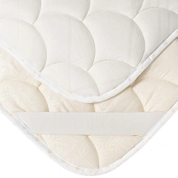 Toppers with polyurethane foam filling
