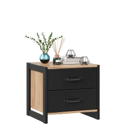 Techno LD.678100.000 Bedside cabinet (Oak Gold/Black )