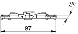 Locking strip KBE AD9, item no. 250944