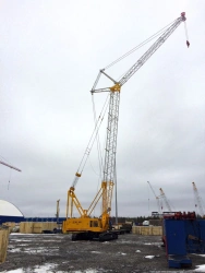 Self-propelled crawler diesel-electric boom crane DEK-401 (with cab 501.17.00.000 or 131.17.01.000 and engines made by the manuf