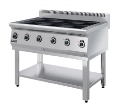 Electric cooker PE67P-02 (on a stand, completely made of stainless steel, with air duct)