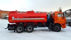 Tank truck for transportation of oil and oil products ACN/ATs/ATs 4671M3-10 on chassis Kamaz-65115-50
