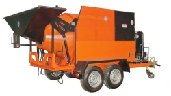 Installation for preparation in the process of mixing mineral, organic-mineral mixtures Asphalt concrete recycler Bastion-RAB